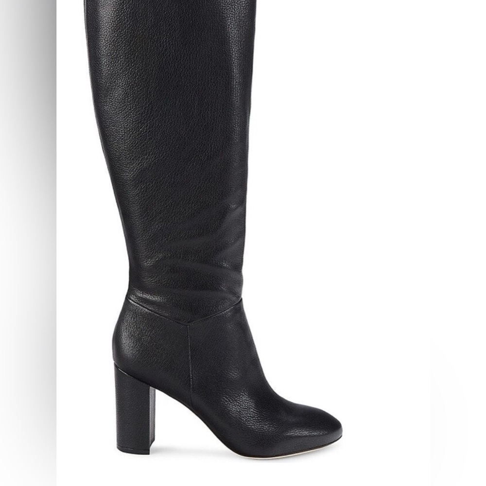 Vince Brannen Black Heeled Leather Boots